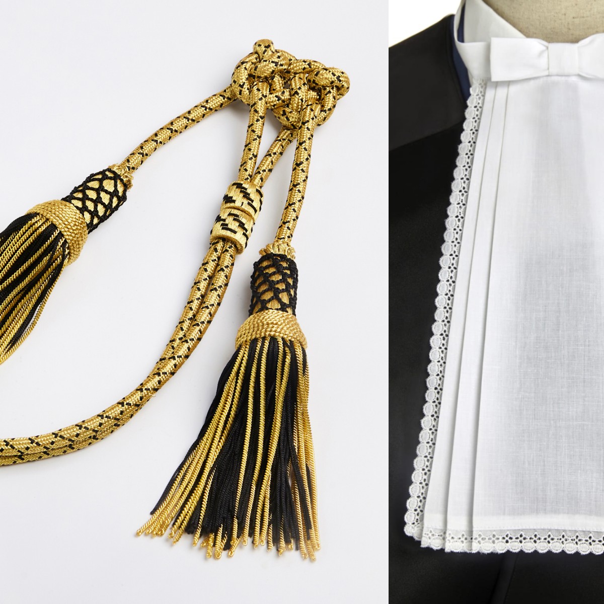 Pettorina e Cordoniera Lusso Oro e Nero